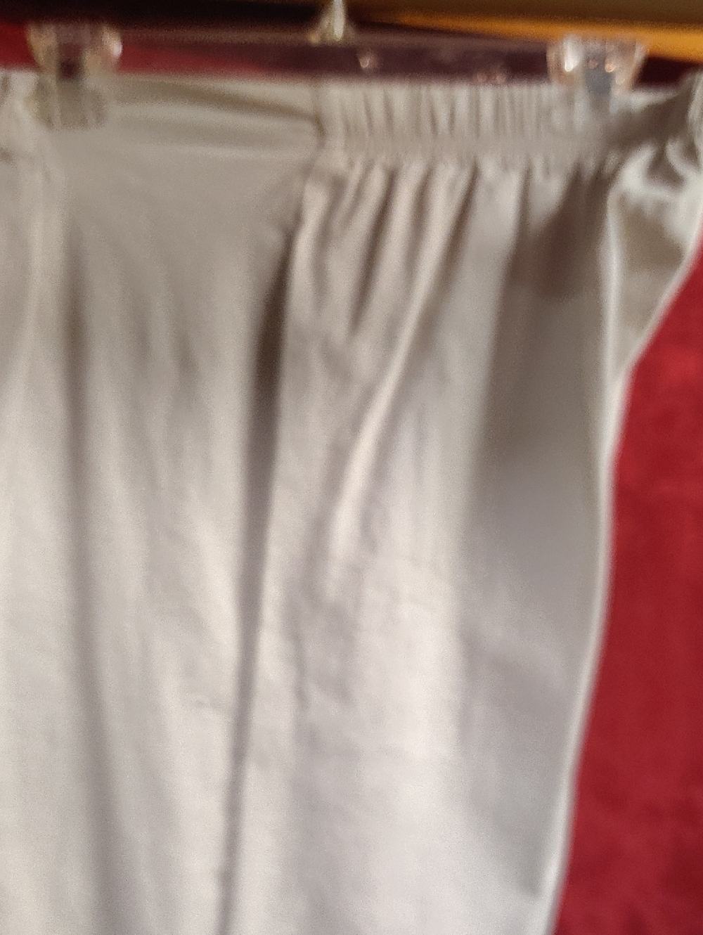 Women's White Elastic Waist Jeans